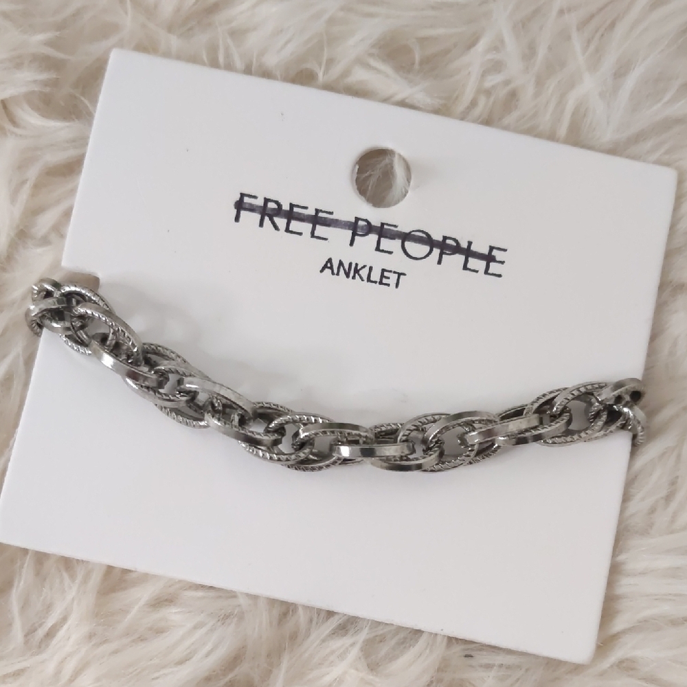 Free People Silver Anklet